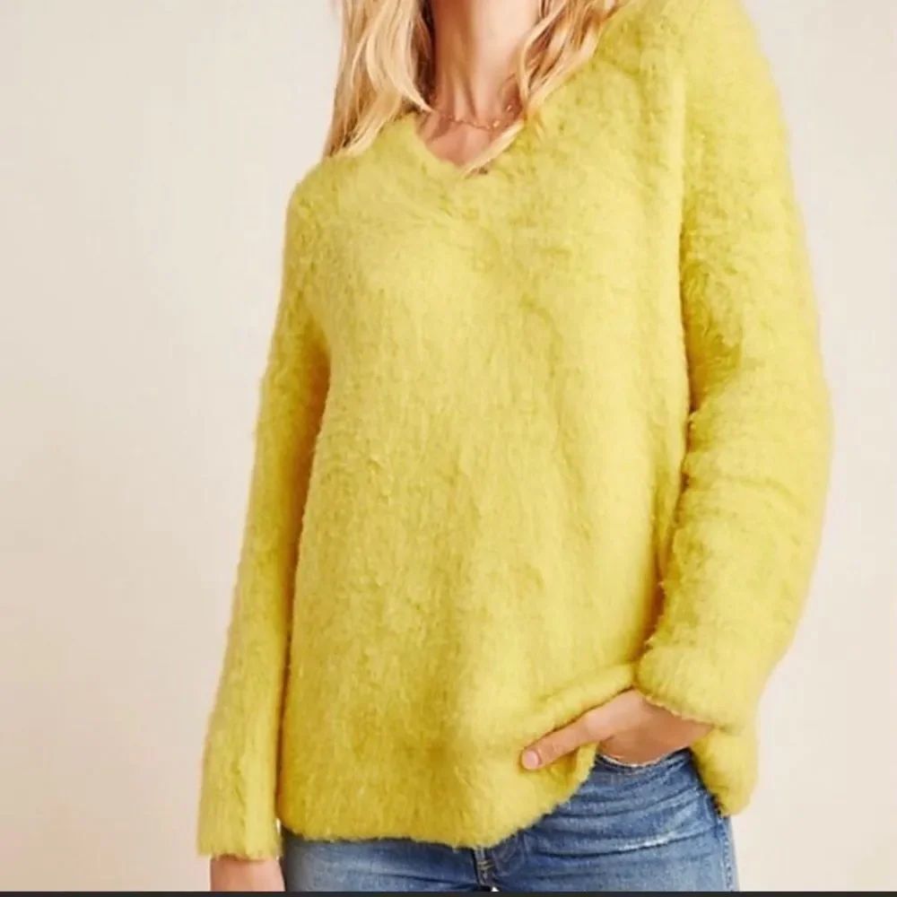 ANTHROPOLOGIE | Sleeping on Snow Yellow Sweater L
